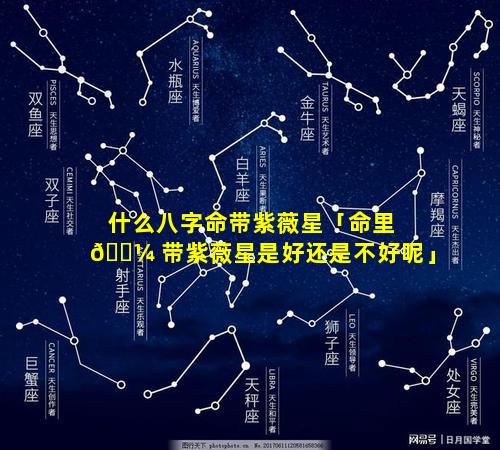 什么八字命带紫薇星「命里 🐼 带紫薇星是好还是不好呢」